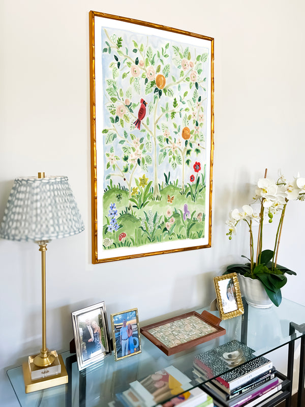 The "Early Bird No. 1" Chinoiserie Fine Art Print