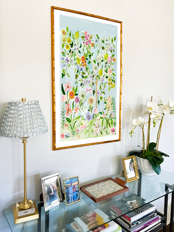 The "Flower Child No. 2" Chinoiserie Fine Art Print