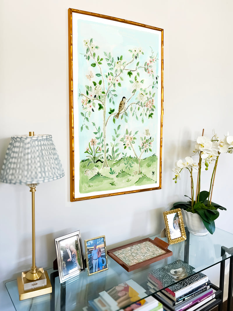 The "Free as a Bird No. 2" Chinoiserie Fine Art Print