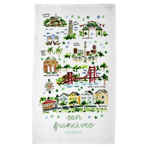 San Francisco, CA Tea Towel