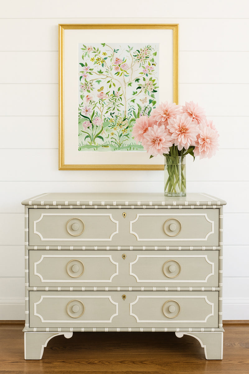 The "Rose Colored Glasses No. 1" Chinoiserie Fine Art Print