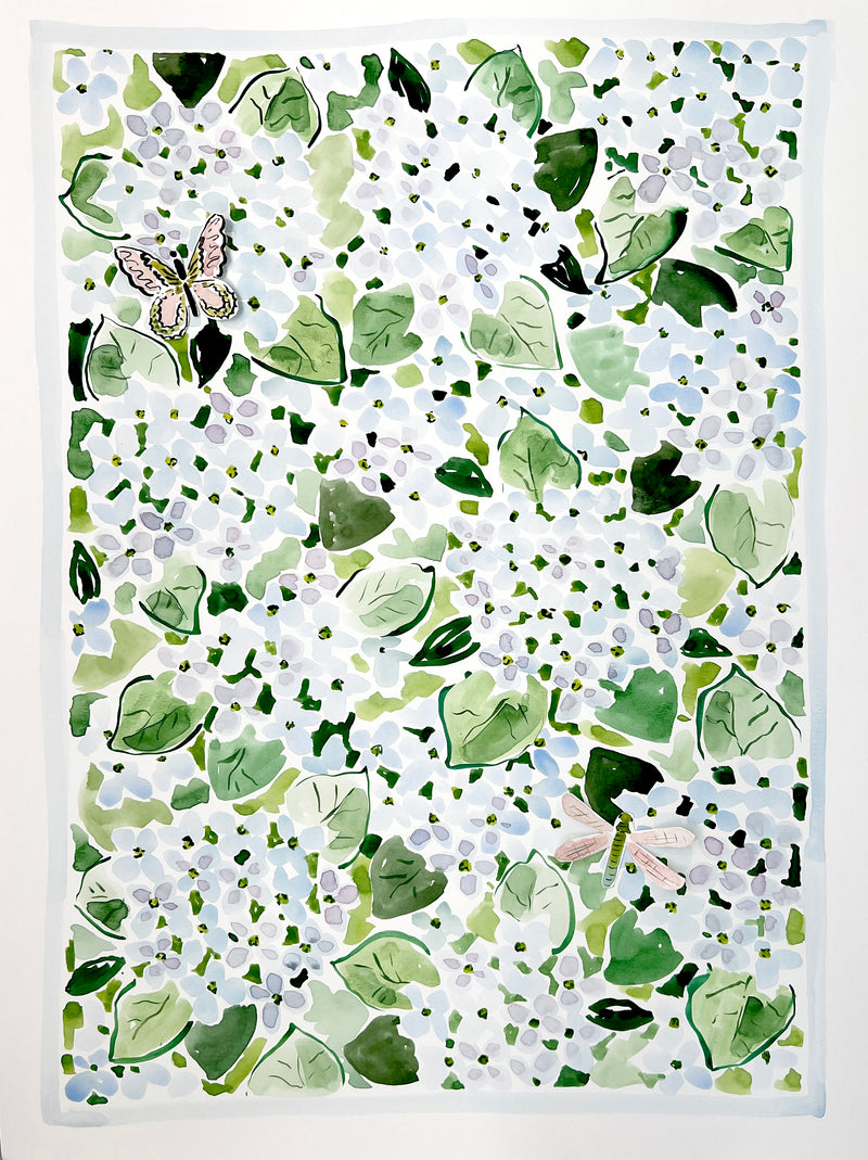 Bloom Chica Bloom No. 4, Original 18x24 Watercolor