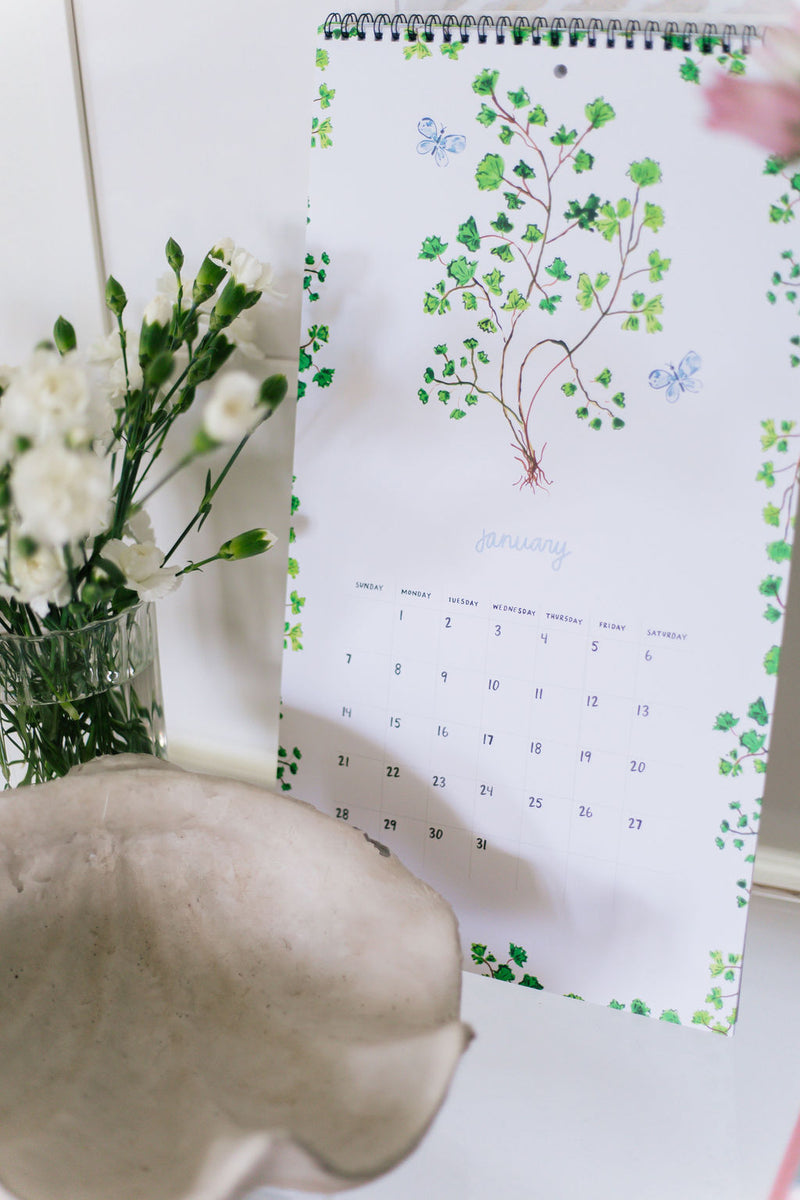 2024 Wall Calendar, Botanical Edition