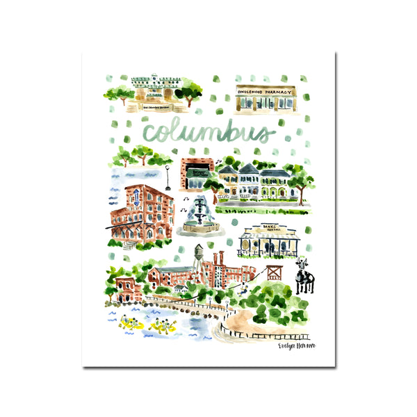 "Columbus, GA" Fine Art Print