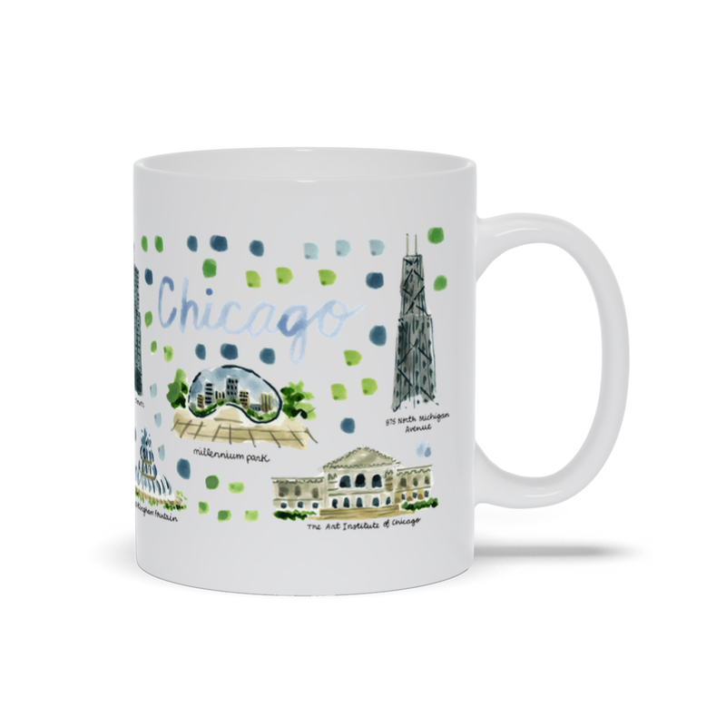 Chicago, IL Map Mug