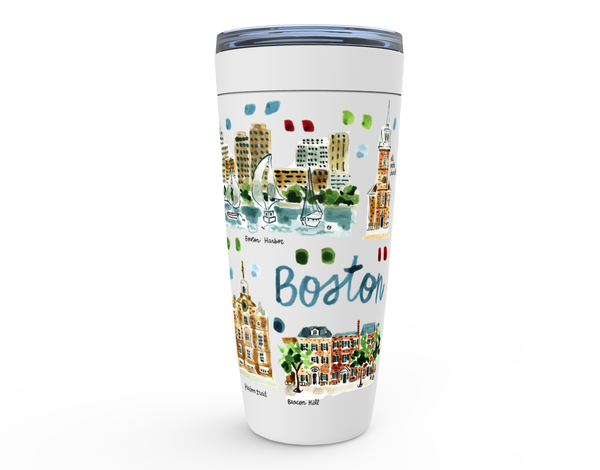 Boston, MA Map Tumbler