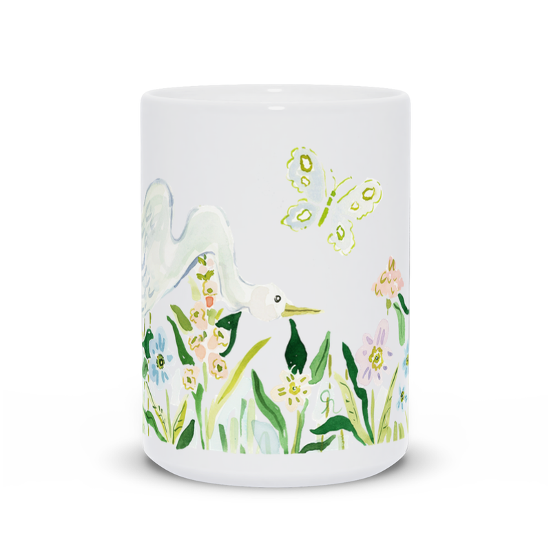 Heron Garden Mug