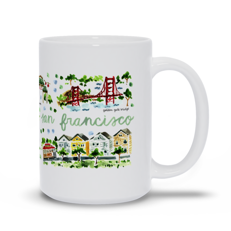 San Francisco, CA Map Mug