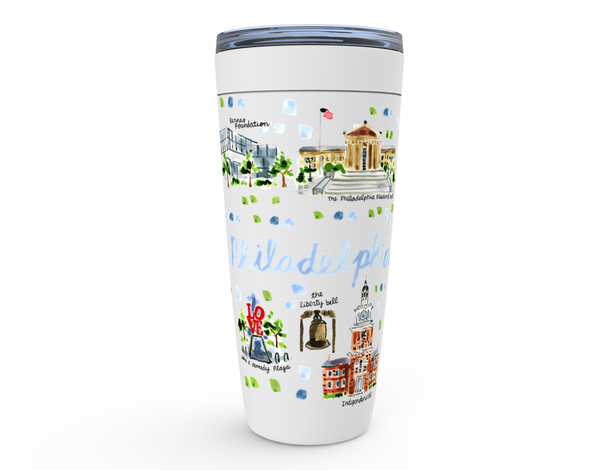 Philadelphia, PA Map Tumbler