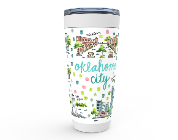 Oklahoma City, OK Map Tumbler