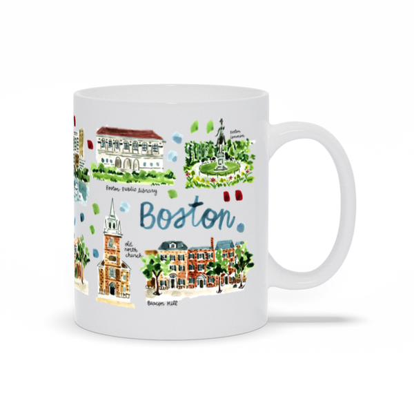 Boston, MA Map Mug