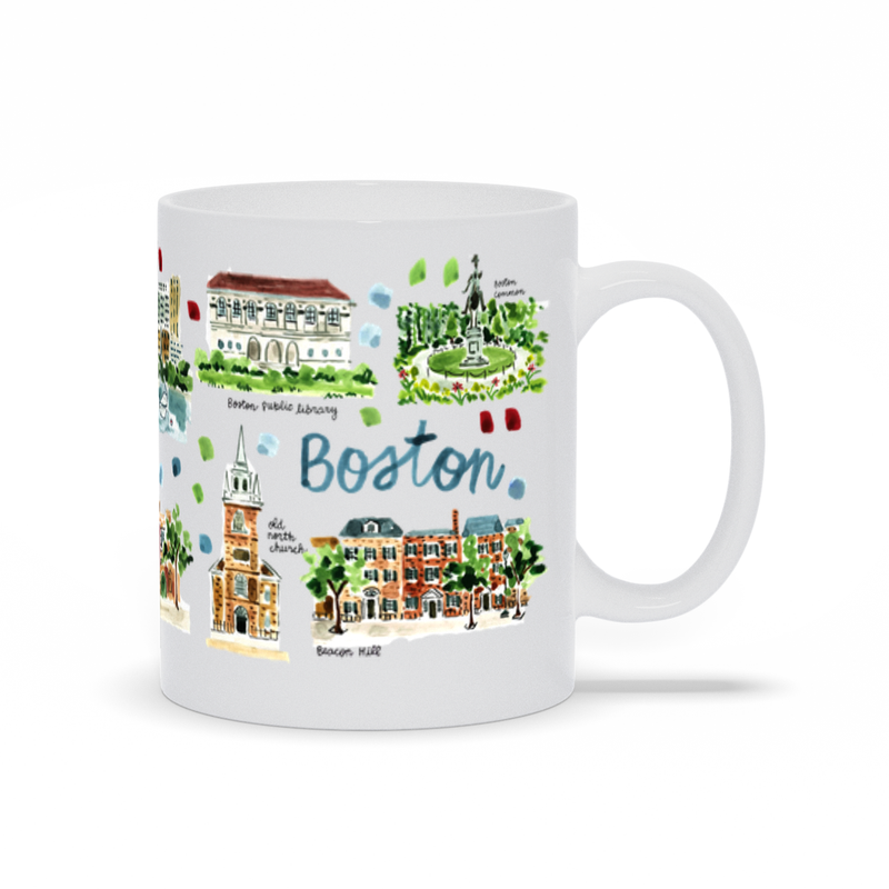 Boston, MA Map Mug