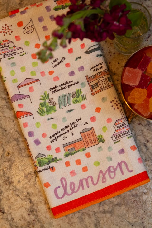 Clemson Double-Sided Tea Towel