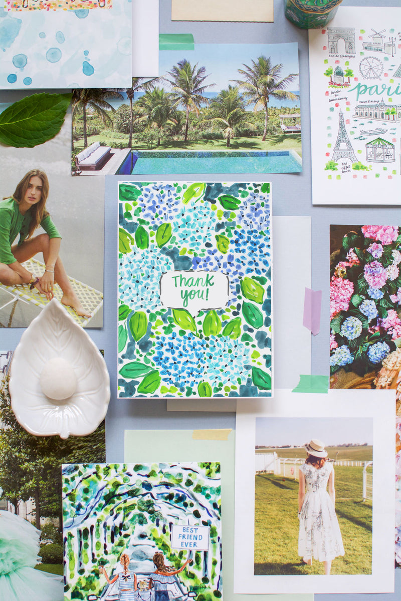 Thank you Hydrangea Garden Card