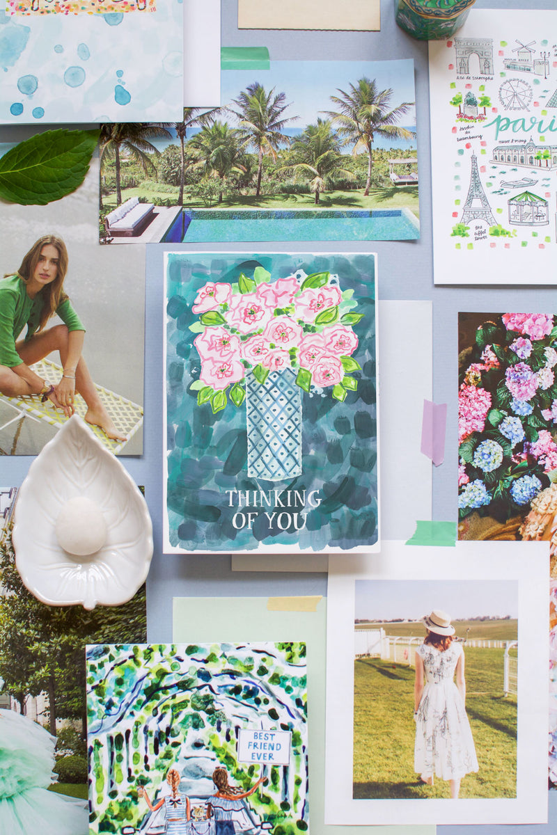 Thinking of You Peonies Card