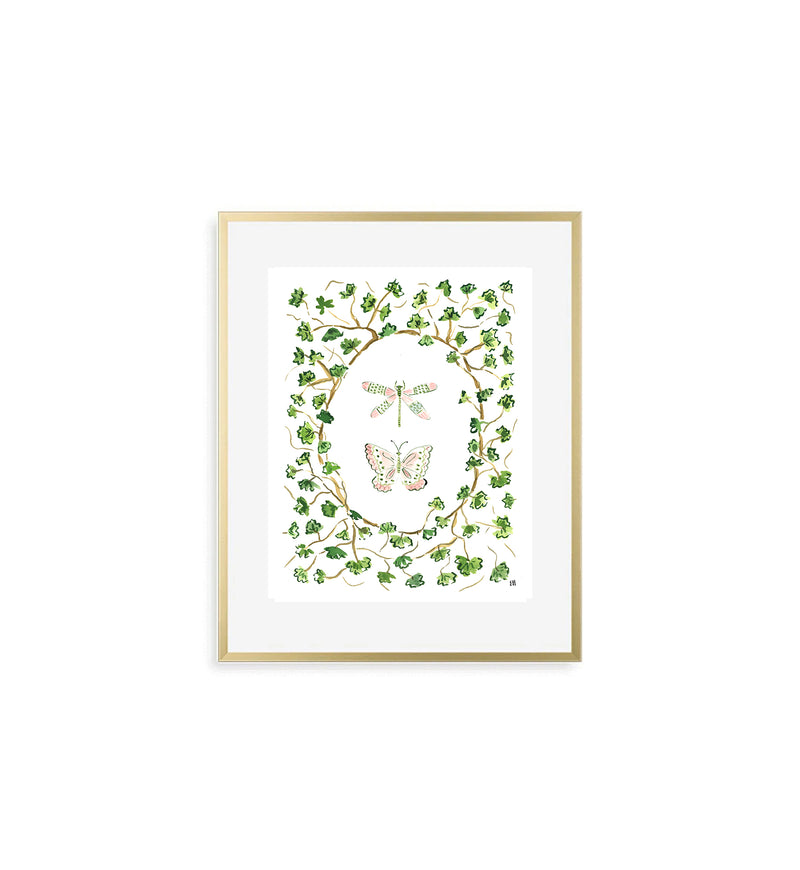 The "Butterflies and Ferns No. 1" Fine Art Print