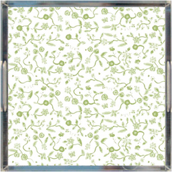 Bisou Blooms Green Tray