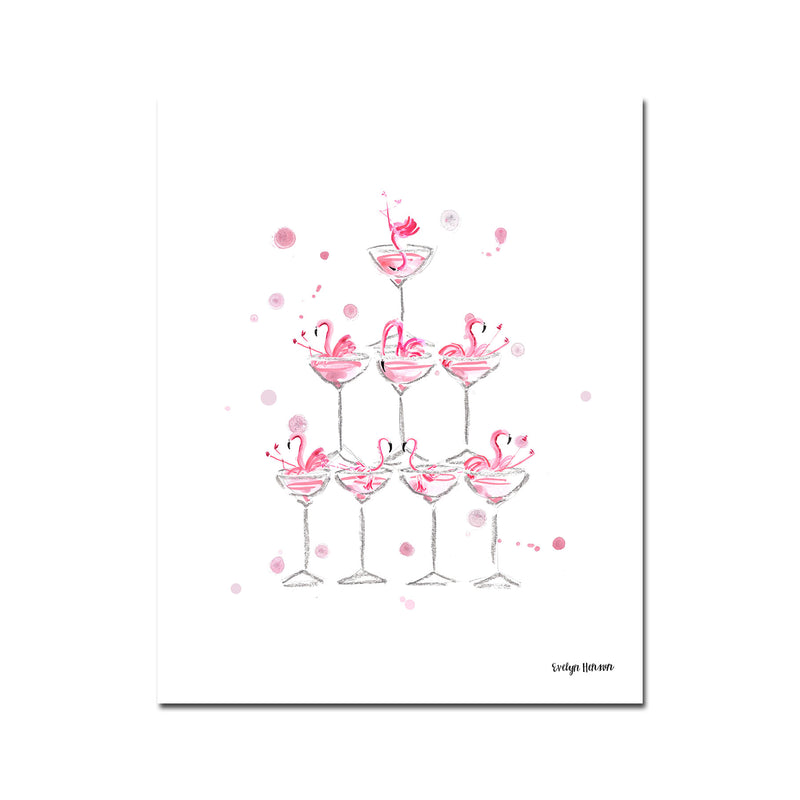 The "Flocktails" Fine Art Print