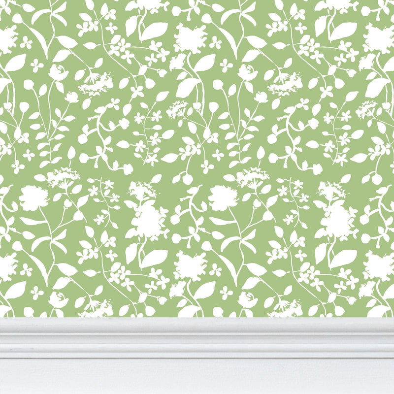 Hepburn Wallpaper - Green