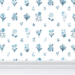 Fleur Wallpaper - Blue