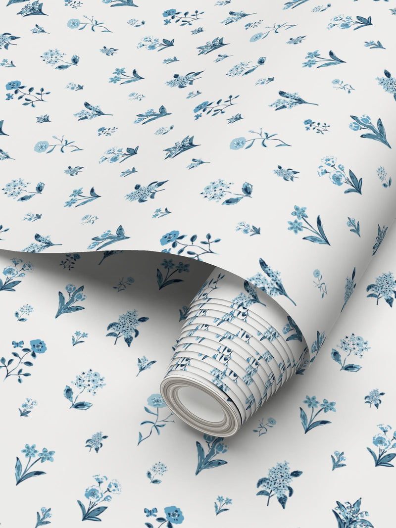 Fleur Wallpaper - Blue