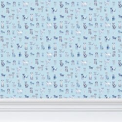 Pups Wallpaper -Blue