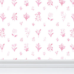 Fleur Wallpaper- Pink