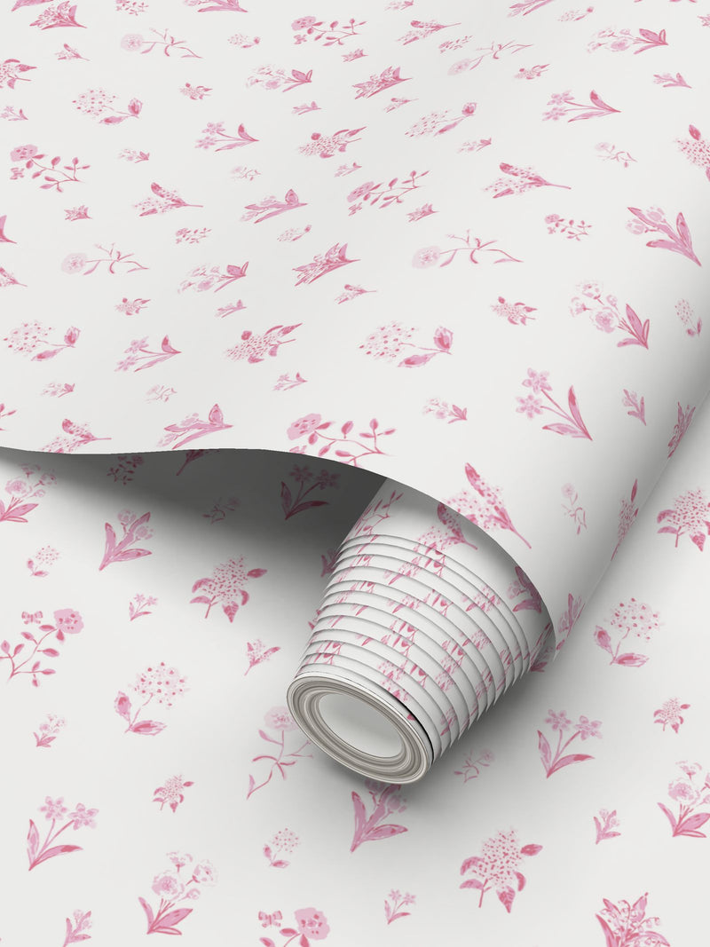Fleur Wallpaper- Pink