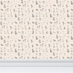 Pups Wallpaper- Neutrals