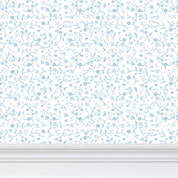 Bisou Blooms Wallpaper- Blue