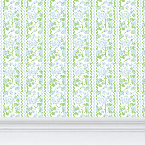 Garden Rio Wallpaper Blue
