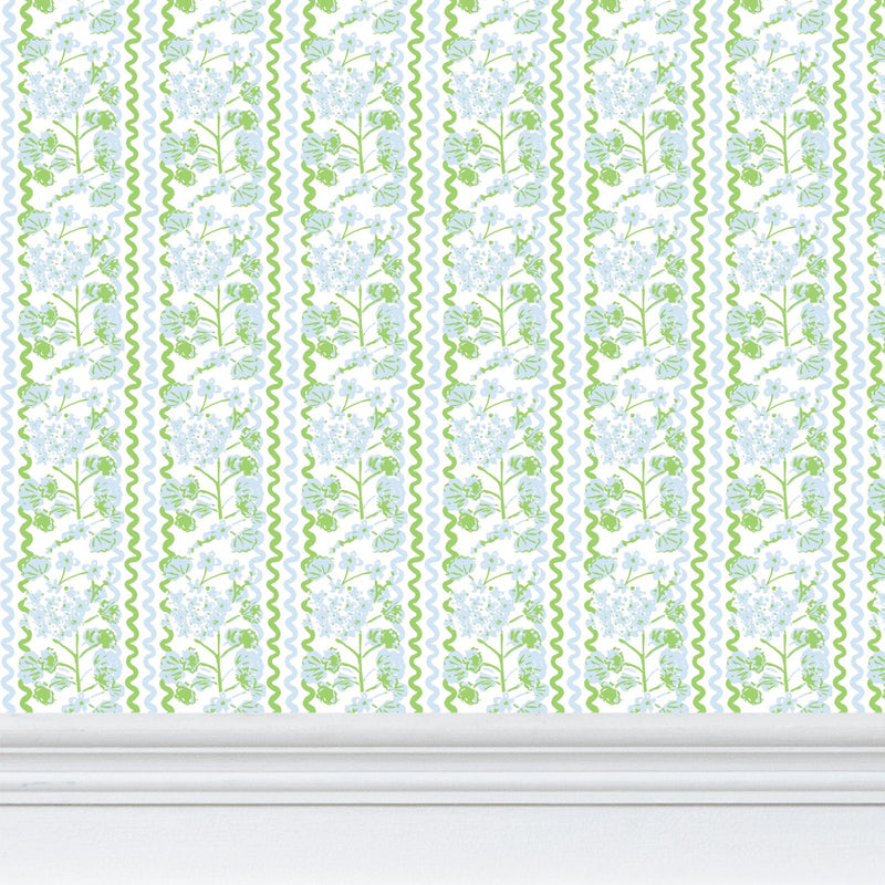 Garden Rio Wallpaper Blue