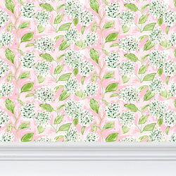 Hydrangea Wallpaper - Peach