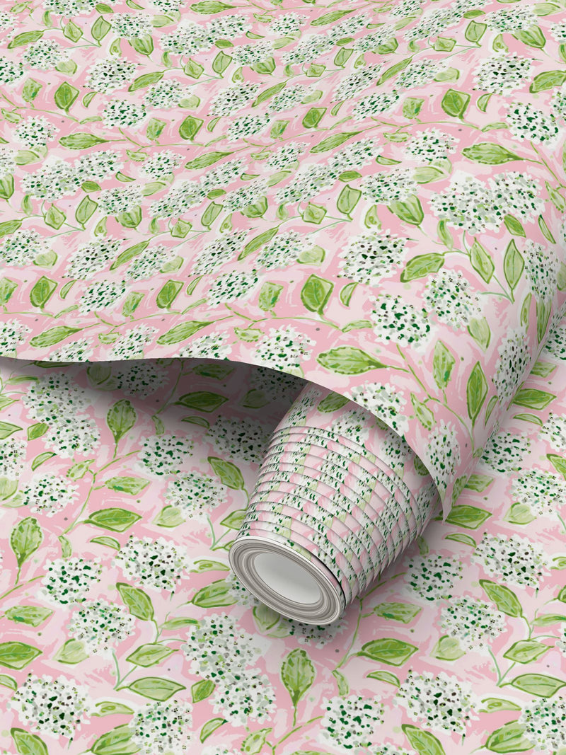 Hydrangea Wallpaper - Peach