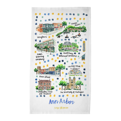 Ann Arbor, MI Tea Towel