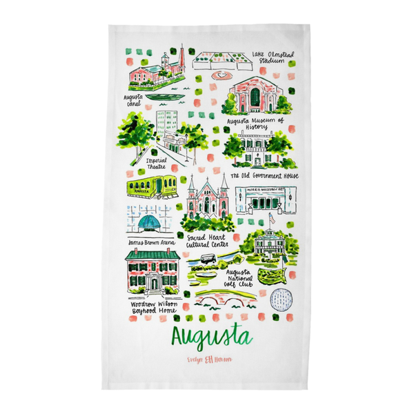 Augusta, GA Tea Towel