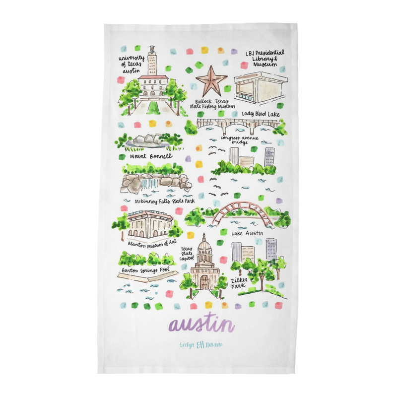 Austin, TX Tea Towel