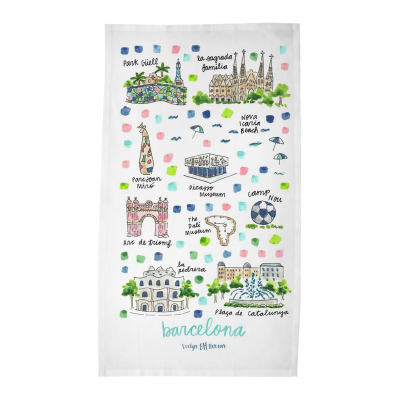 Barcelona Tea Towel