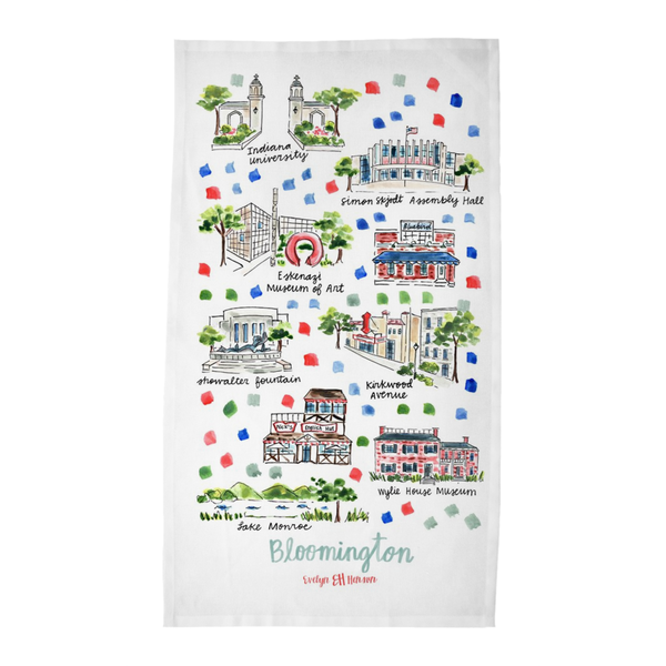 Bloomington, IN Tea Towel