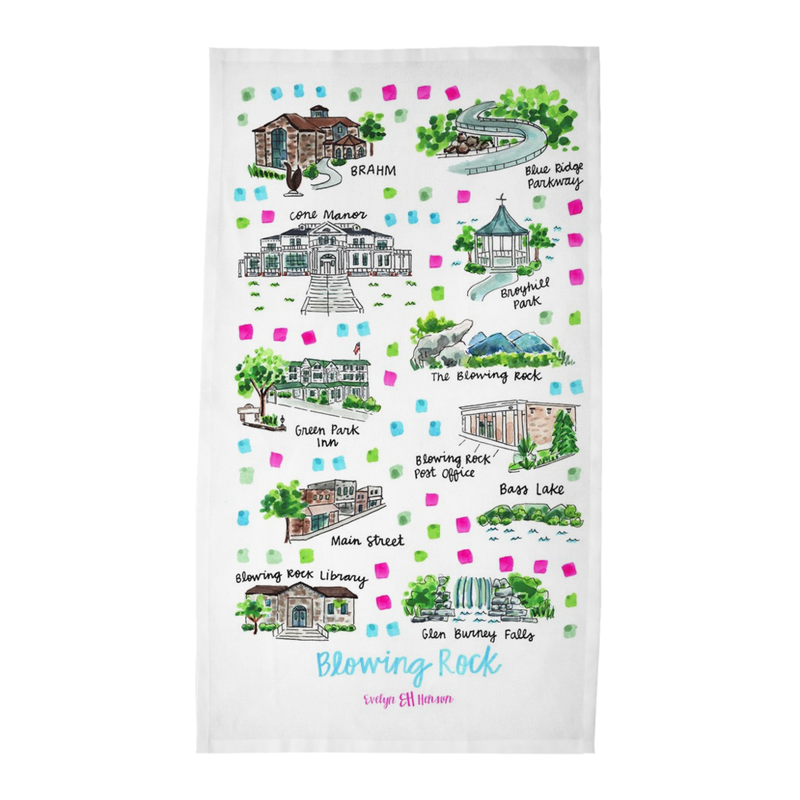 Blowing Rock, NC Tea Towel