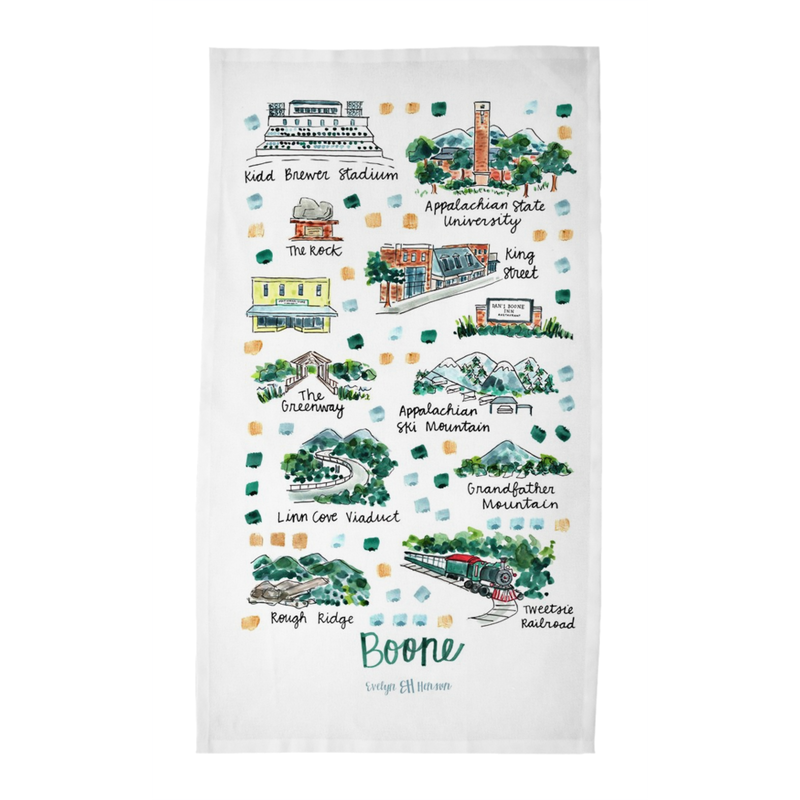Boone, NC Tea Towel