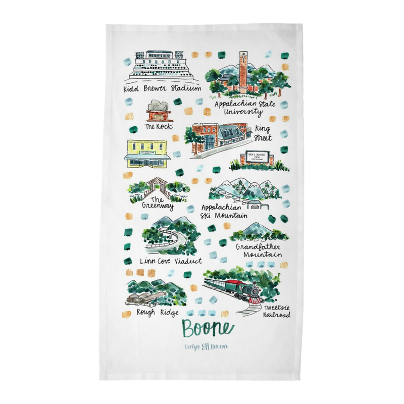 Boone, NC Tea Towel