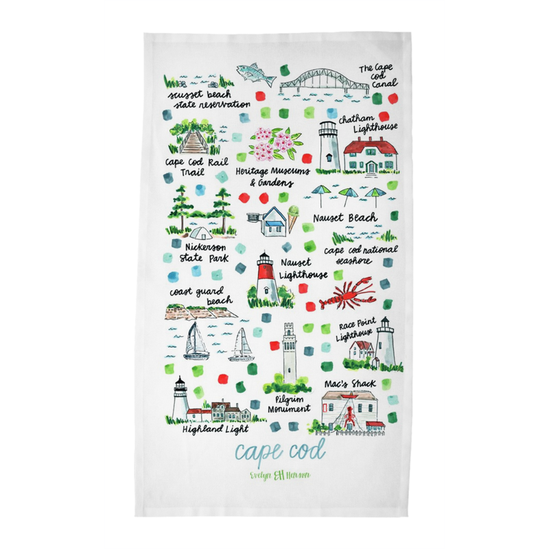 Cape Cod, MA Tea Towel