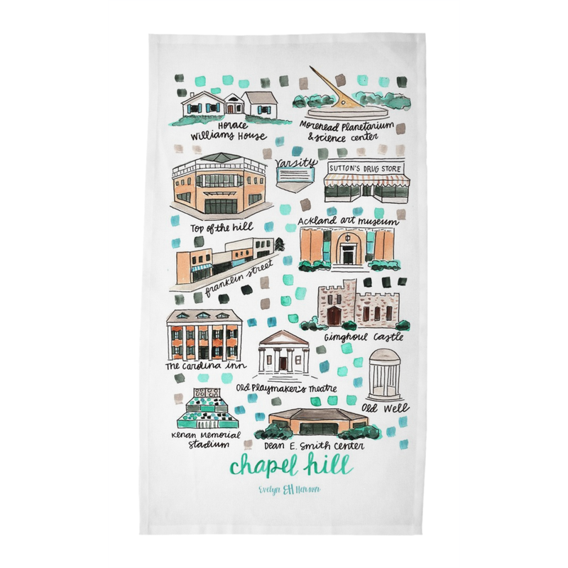 Chapel Hill, NC Tea Towel