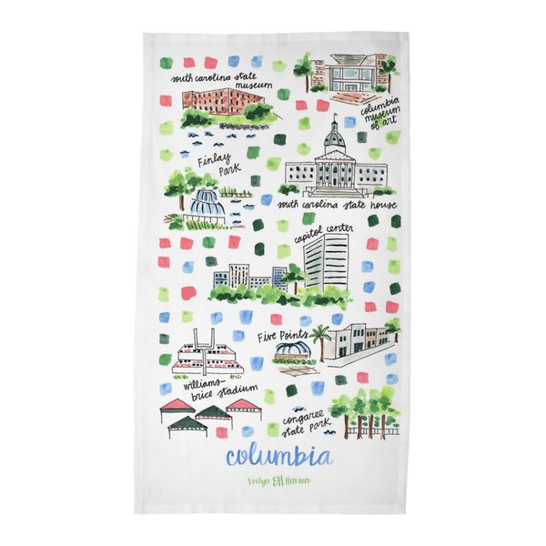 Columbia, SC Tea Towel