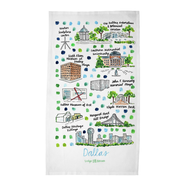 Dallas, TX Tea Towel