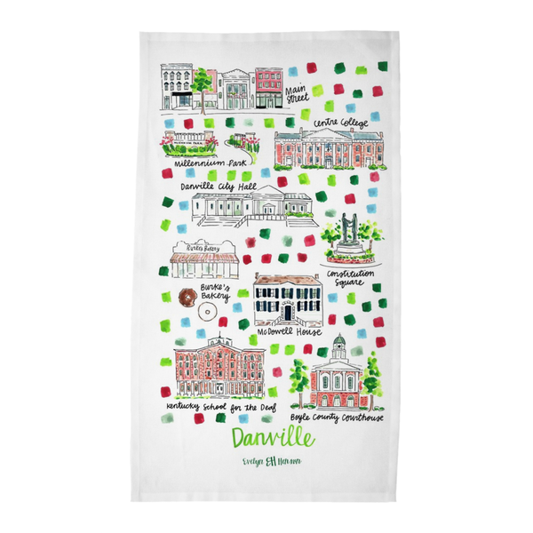 Danville, KY Tea Towel