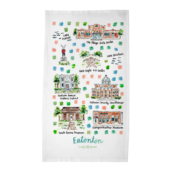 Eatonton, GA Tea Towel