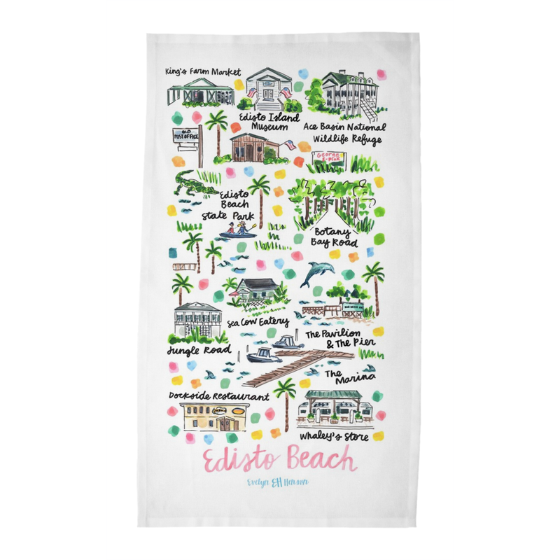 Edisto Beach, SC Tea Towel