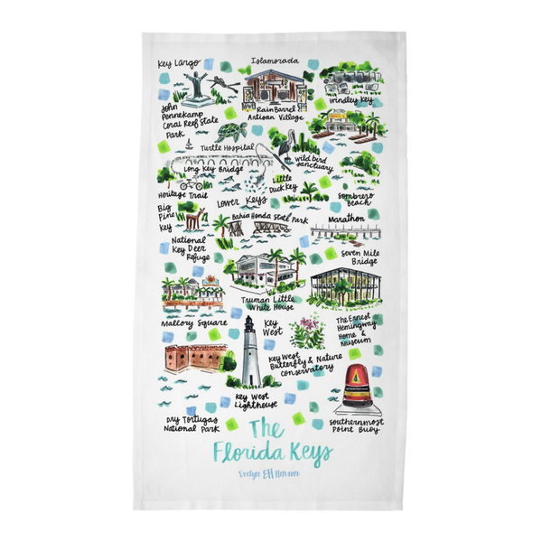 Florida Keys Tea Towel